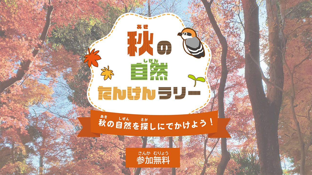 【イベント情報】「秋の自然たんけんラリー」を掲載しました。